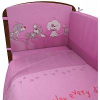 Комплект "Веселая игра" в кроватку, 7 предметов